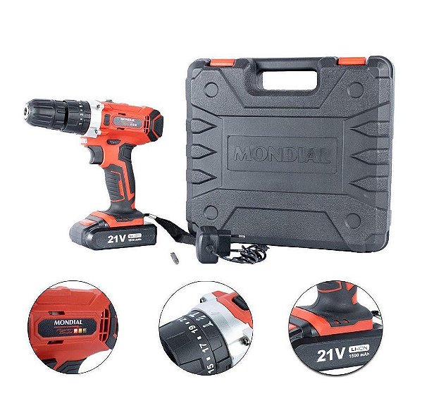 MONDIAL PARAFUSADEIRA E FURADEIRA PF-09M BIVOLT (7908259500384)