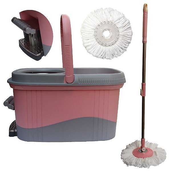 MOP DE PLASTICO E INOX 13LTS C/1 REFIL