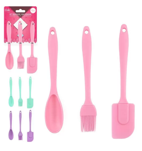 CAKE KIT BOLO 3 PCS SILICONE C