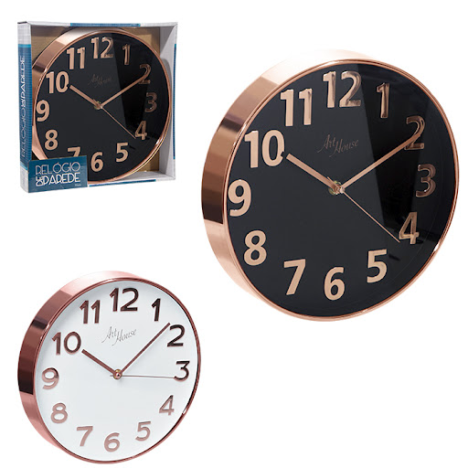 RELOGIO DE PAREDE 30CM GOLD CO