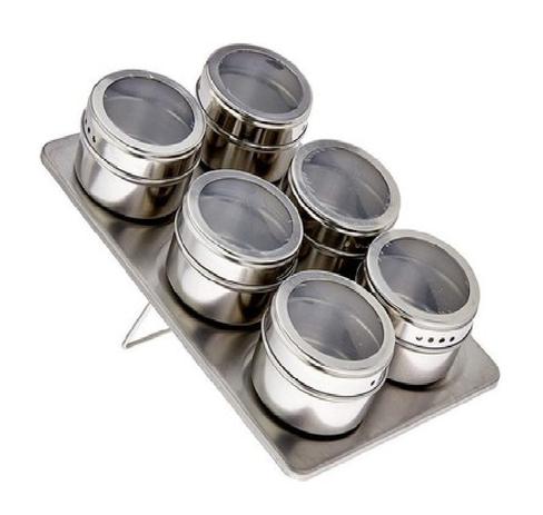PORTA CONDIMENTOS INOX C/6 BAS ART HOUSE