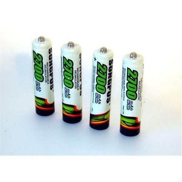 PILHA RECARREGÁVEL CARTELA C/ 4 UNIDADES SDNMY AAA 2700 MAH