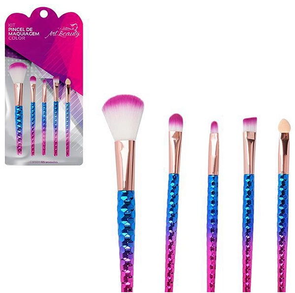 PINCEL MAQUIAGEM COLOR KIT COM