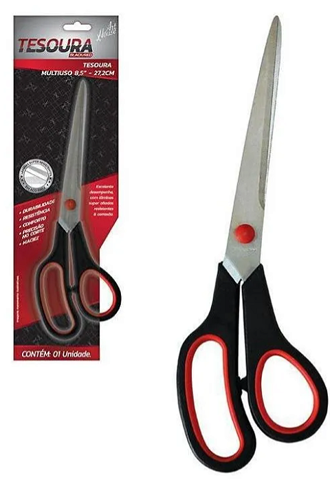 TESOURA BLACK RED MULTIUSO 7,5