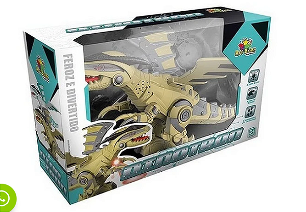 DRAGAO ROBO C/ LUZ/SOM E MOVIM