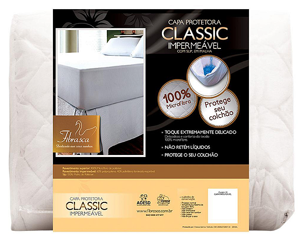 CAPA PROT IMP CLASSIC SLIP MALHA 90X190 SOLTEIRO