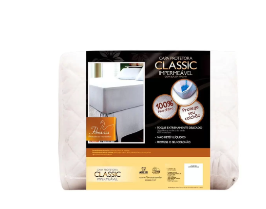 CAPA PROT IMP CLASSIC SLIP MALHA 160X200 QUEEN
