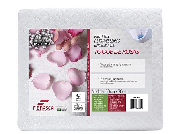 CAPA ROSAS IONS DE PRATA IMP. 50X70