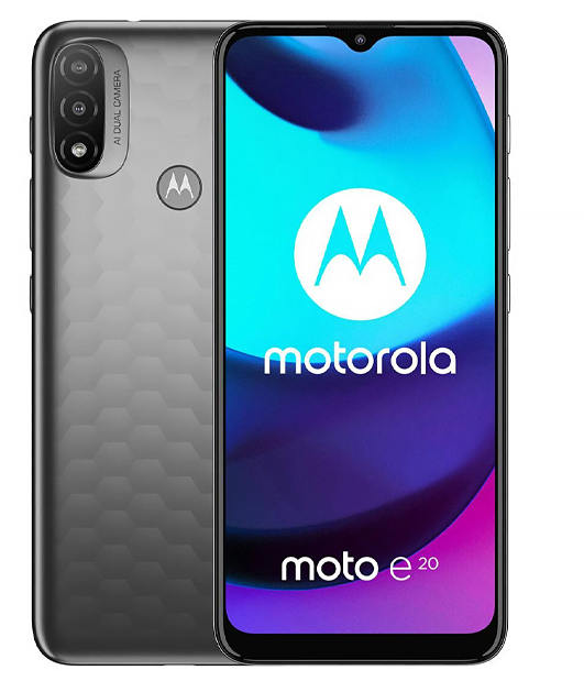Smartphone Motorola Moto E20 XT2155-8 Dual SIM de 32GB / 2GB RAM de 6.5 13 + 2MP / 5MP - Graphite Grey