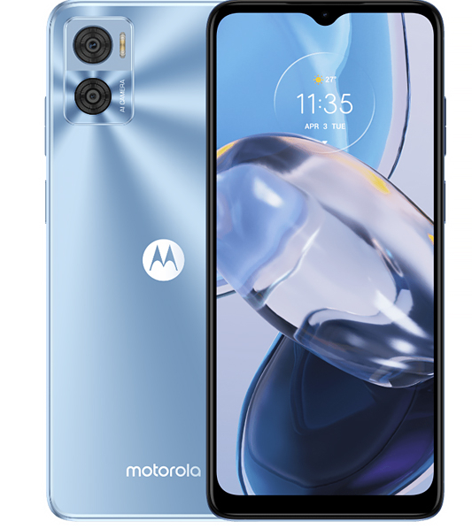 Smartphone Motorola Moto E22 XT2239-7 Dual SIM de 32GB / 3GB RAM de 6.5 16 + 2MP / 5MP - Crystal Blue