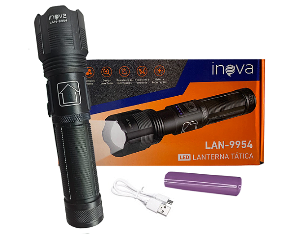 Lanterna Recarregavel LED Inova Lan-9954