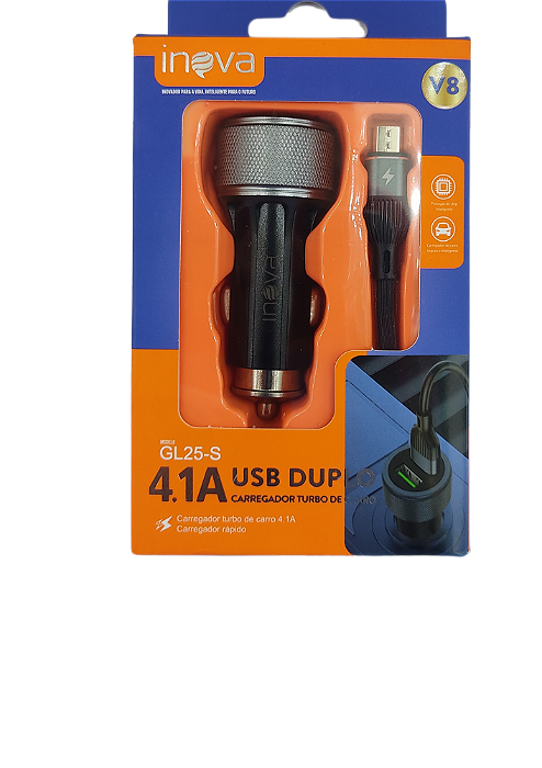 CARREGADOR INOVA VEICULAR GL25-S