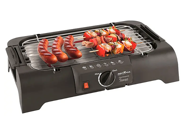 Churrasqueira Elétrica Britânia Gourmet BCG1 - com Grelha