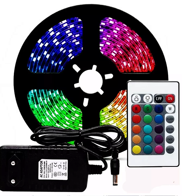 Impermeável RGB LED Strip para quarto, Home Decorative Screen Light, Fita de mudança de cor, retroiluminação infravermelha, Bluetooth, WiFi, 5050, 1-30m