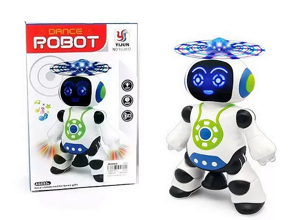 ROBO DANCANTE COM HELICE LUZ E