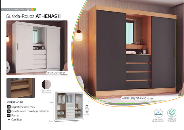 GUARDA-ROUPA ATHENAS II