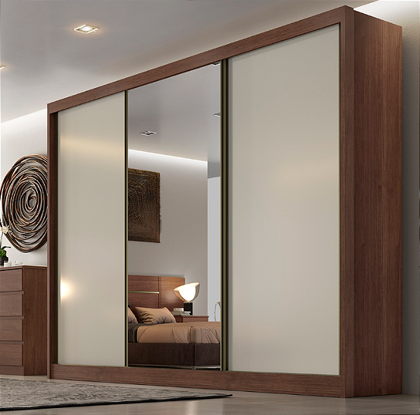 GUARDA-ROUPA DIAMOND COM ESPELHO