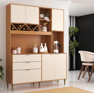 kit Cozinha Compacta Sabrina 5 Portas 2 Gavetas