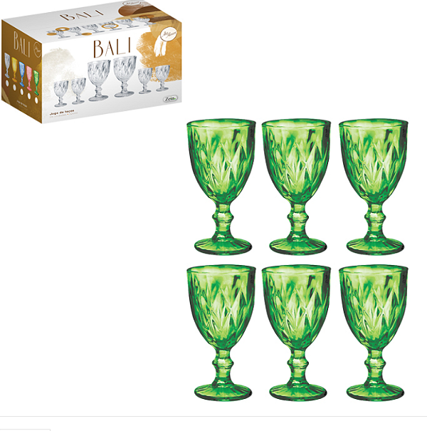 TACA VIDRO GREEN BALI 320ML C/