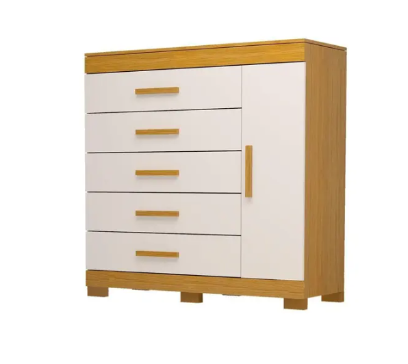 COMODA RAYANE BRANCO, CAFÉOFF WHITE.
