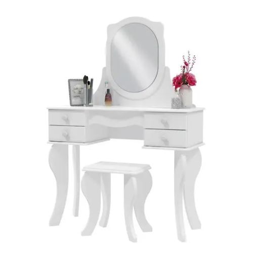 PENTEADEIRA PRINCESA COM BANQUETA