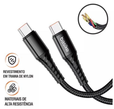 CABO USB C X USB C 1M BASIKE BA-CBO106
