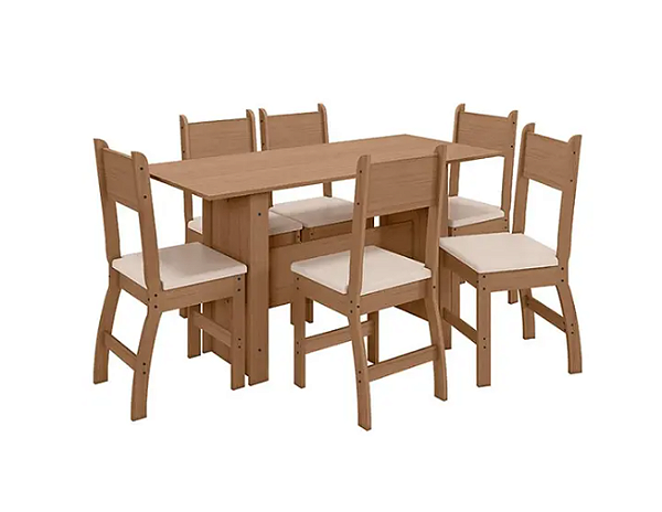 CONJUNTO DE MESA MILANO 6CAD