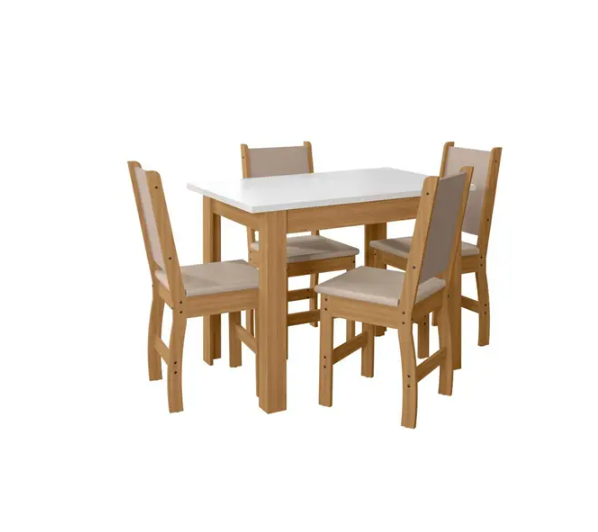 CONJUNTO DE MESA BELLAGIO 4CAD CLARA