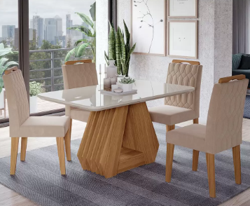 CONJUNTO DE MESA NATIVE 4CAD IZA