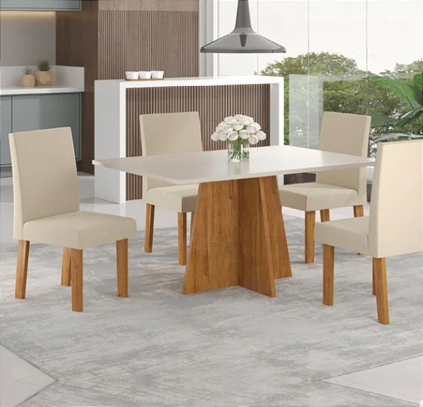 CONJUNTO DE MESA PASSION 1,20 4CAD IZA