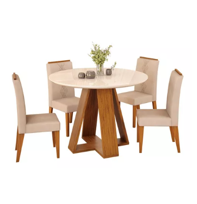 CONJUNTO DE MESA SLIN 0,90 4 CAD SOL
