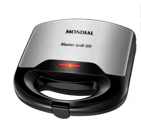 SANDUICHEIRA GRILL MONDIAL MASTER S-20 INOX 110V