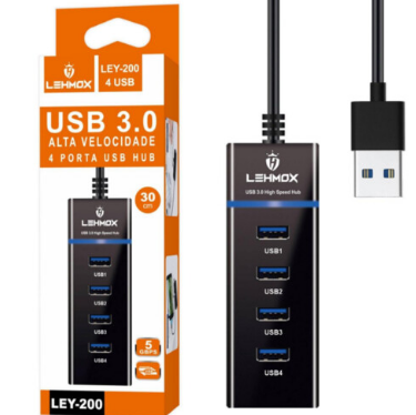 EXTENSOR HUB 4 USB 3 LEY200-