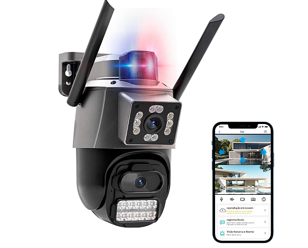 Câmera IP Sem Fio de Segurança Externa HD 3MP jt-9687 ip66