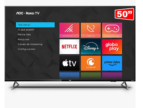 TV DLED 4K50 AOC 50U6125/78 ROKU