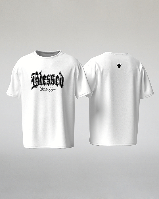 CAMISETA OVERSIZED OFF WHITE BLESSED - BITELO