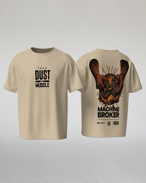 CAMISETA OVERSIZED VANILA FROM DUST TO MUSCLE - BITELO