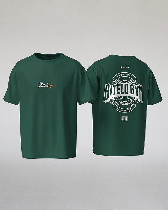 CAMISETA OVERSIZED VERDE MILITAR BITELO GYM
