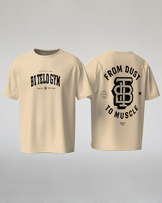 CAMISETA OVERSIZED VANILA ORIGEM - BITELO GYM