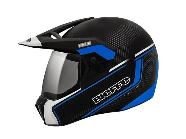 CAPACETE 3 SPORT STATO PRETO F/AZUL