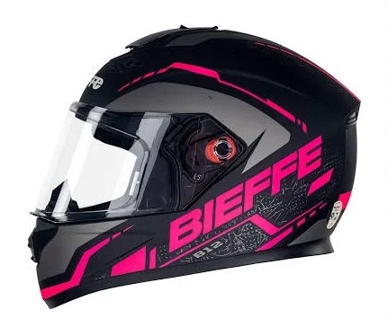 CAPACETE B-12 NAKED PRETO F/PINK