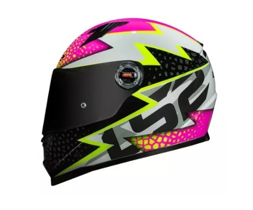 CAPACETE LS2 FF358 SPEEDY WHITE/PINK