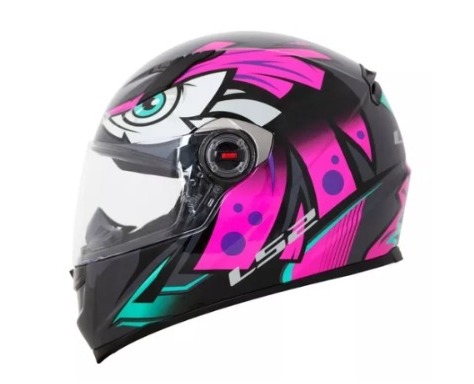 CAPACETE LS2 FF358 TRIBAL FUCSIA