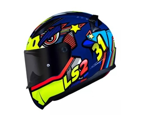 CAPACETE LS2 RAPID FF353 KHAN AM/AZUL