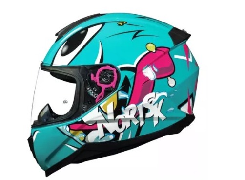 CAPACETE NORISK FAB RAZOR MAD BLUE