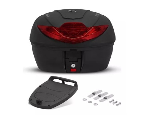 BAULETO 35L SMART BOX 2 PRETO LENTE VERM