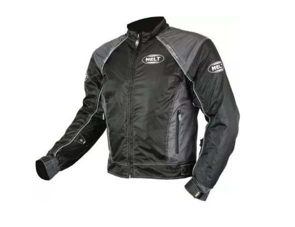 JAQUETA CONFORT NYLON PRET/CINZA