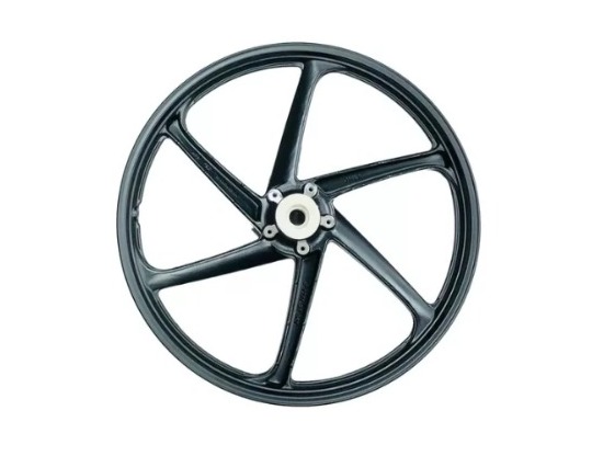 RODA ALUMINIO BIZ 125 DISC 6P PRET DIANT