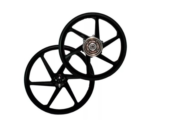 RODA ALUMINIO BROS 125/150 PRET 6P DISCO