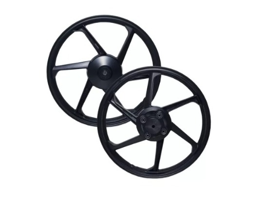 RODA ALUMINIO CG 125 00/08 6P PRETO FOSCO TAMBOR